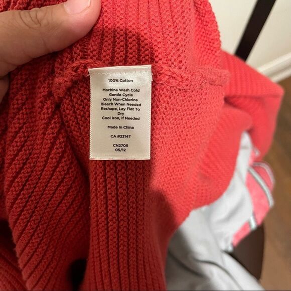 Talbots Chunky Knit Sweater‎ with 3/4 Sleeves - Picture 4 of 4